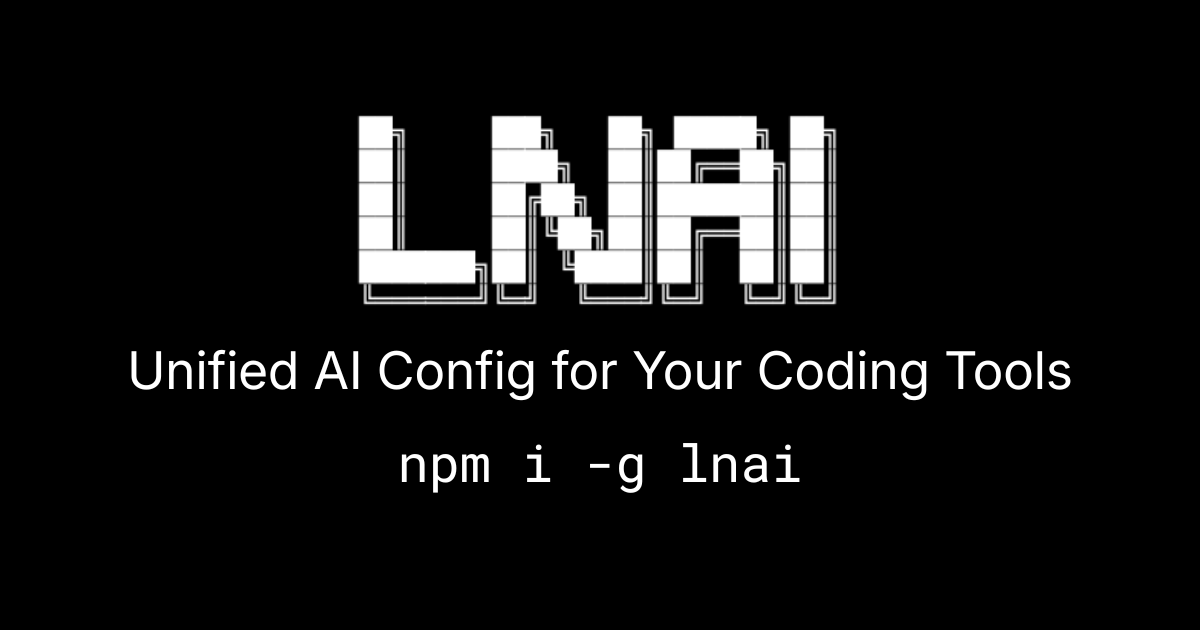 Codex | LNAI - Unified AI Configuration Management for Coding Tools